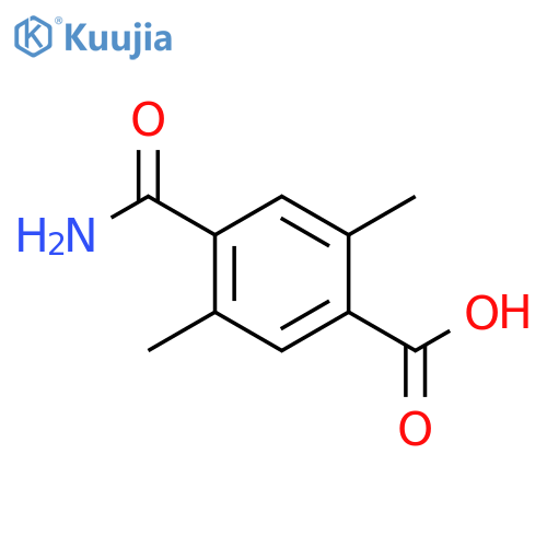 Benzoic acid, 4-(aminocarbonyl)-2,5-dimethyl- structure