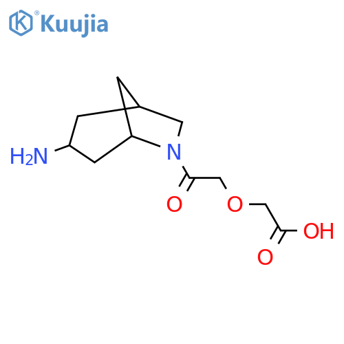 2-(2-{3-Amino-6-azabicyclo[3.2.1]octan-6-yl}-2-oxoethoxy)acetic acid structure