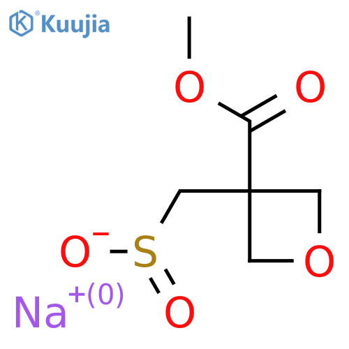 Sodium [3-(methoxycarbonyl)oxetan-3-yl]methanesulfinate structure