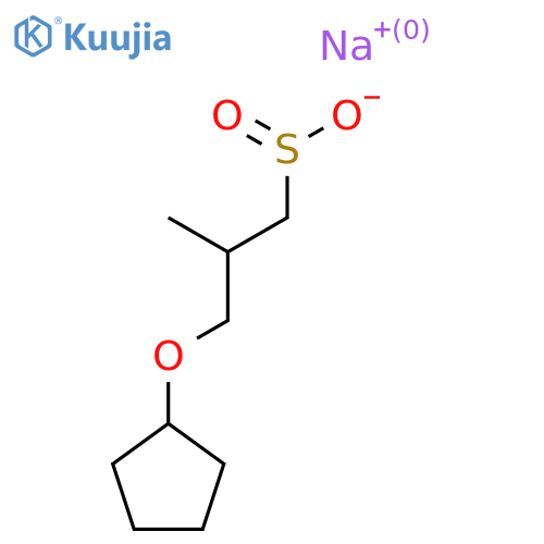 Sodium 3-(cyclopentyloxy)-2-methylpropane-1-sulfinate structure