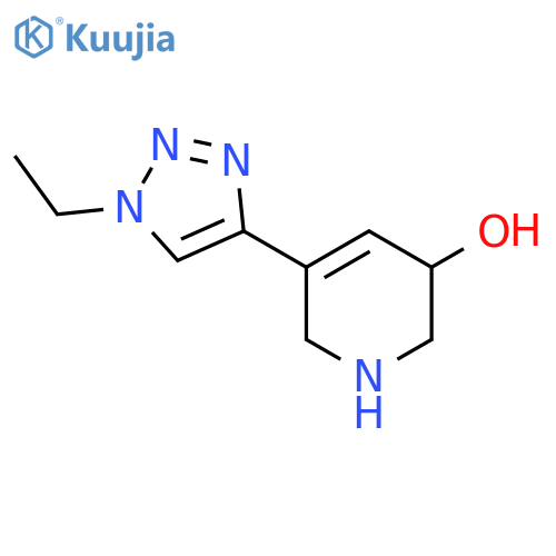 5-(1-ethyl-1H-1,2,3-triazol-4-yl)-1,2,3,6-tetrahydropyridin-3-ol structure