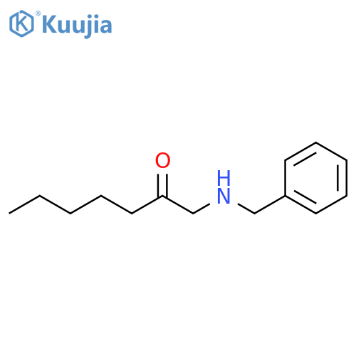 2-Heptanone, 1-[(phenylmethyl)amino]- structure