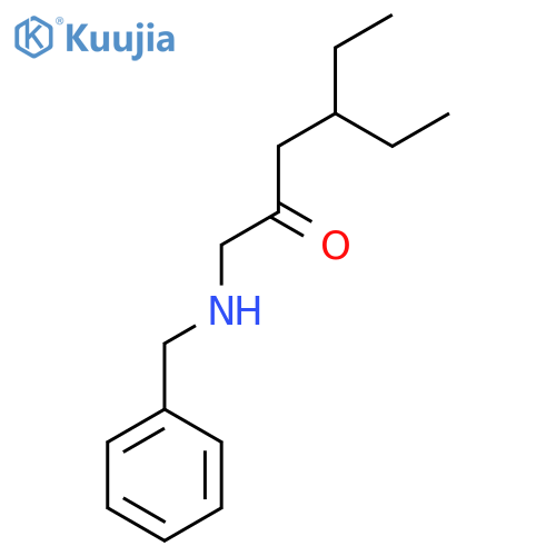 1-(Benzylamino)-4-ethylhexan-2-one structure