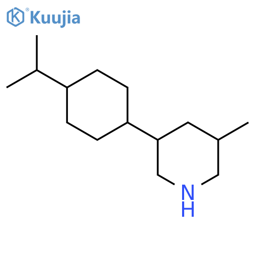 3-Methyl-5-[4-(propan-2-yl)cyclohexyl]piperidine structure