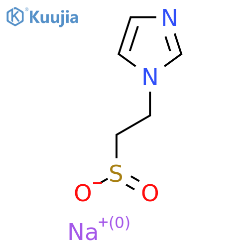 sodium 2-(1H-imidazol-1-yl)ethane-1-sulfinate structure