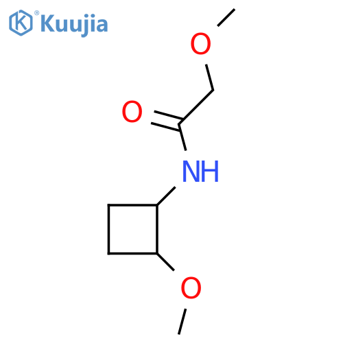 2-methoxy-N-(2-methoxycyclobutyl)acetamide structure