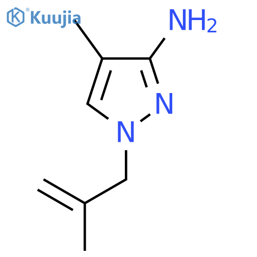 4-methyl-1-(2-methylprop-2-en-1-yl)-1H-pyrazol-3-amine structure
