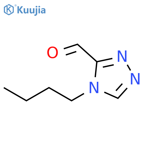 4H-1,2,4-Triazole-3-carboxaldehyde, 4-butyl- structure