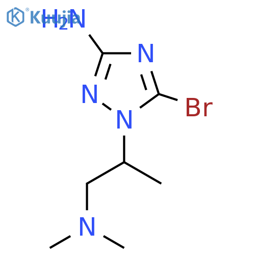 5-bromo-1-1-(dimethylamino)propan-2-yl-1H-1,2,4-triazol-3-amine structure