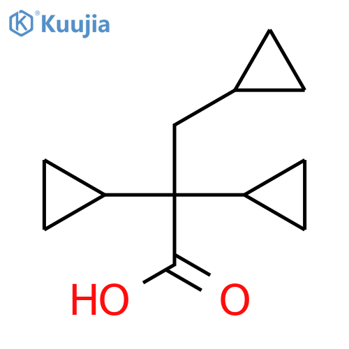 Cyclopropanepropanoic acid, α,α-dicyclopropyl- structure