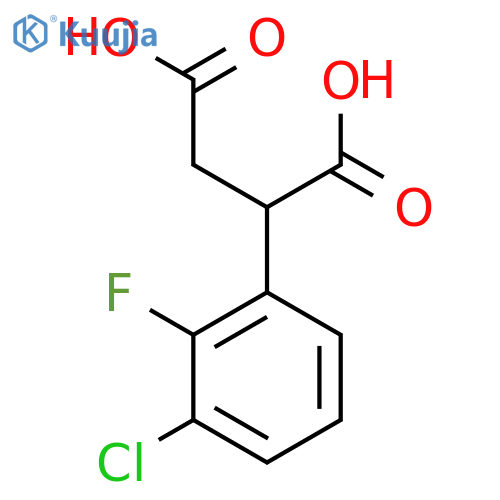 2-(3-Chloro-2-fluorophenyl)butanedioic acid structure