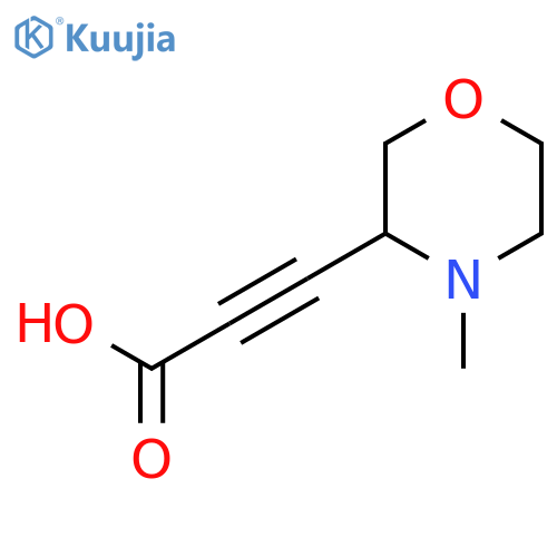 3-(4-Methylmorpholin-3-yl)prop-2-ynoic acid structure