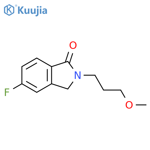 5-fluoro-2-(3-methoxypropyl)-2,3-dihydro-1H-isoindol-1-one structure