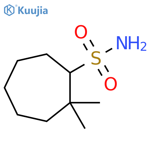 Cycloheptanesulfonamide, 2,2-dimethyl- structure