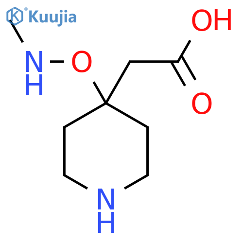 2-{4-[(Methylamino)oxy]piperidin-4-yl}acetic acid structure