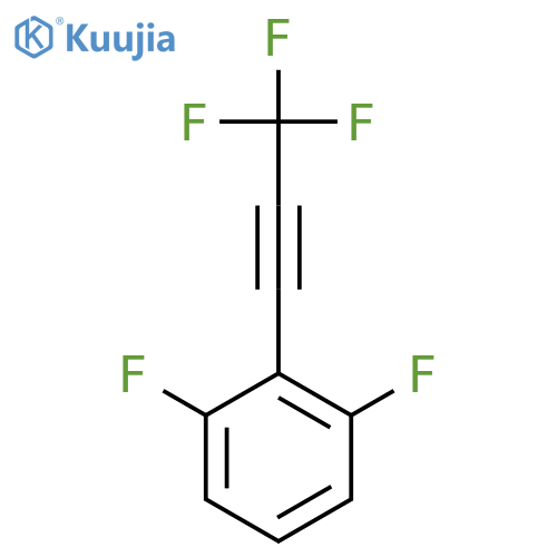 1,3-Difluoro-2-(trifluoroprop-1-yn-1-yl)benzene structure