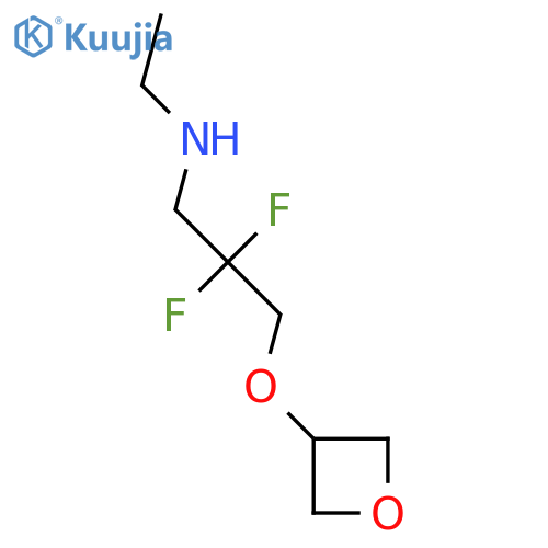 [2,2-Difluoro-3-(oxetan-3-yloxy)propyl](ethyl)amine structure
