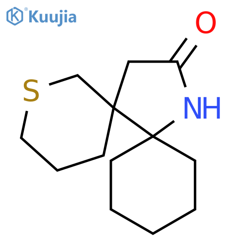 2-Thia-13-azadispiro[5.0.5^{7}.3^{6}]pentadecan-14-one structure