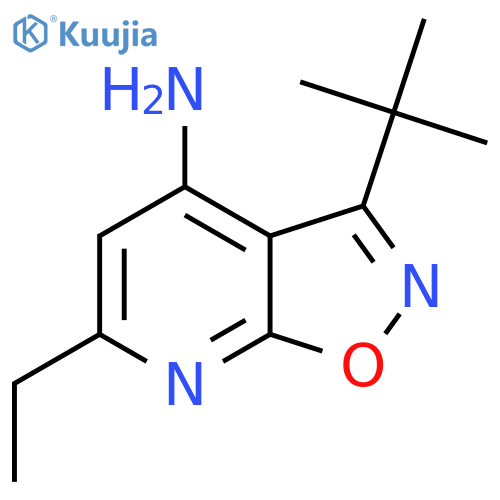 3-Tert-butyl-6-ethyl-[1,2]oxazolo[5,4-b]pyridin-4-amine structure