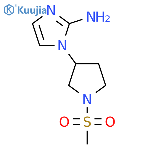 1-(1-methanesulfonylpyrrolidin-3-yl)-1H-imidazol-2-amine structure