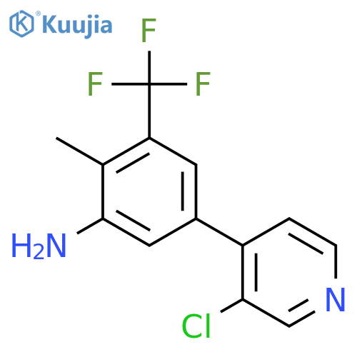 5-(3-Chloropyridin-4-yl)-2-methyl-3-(trifluoromethyl)aniline structure