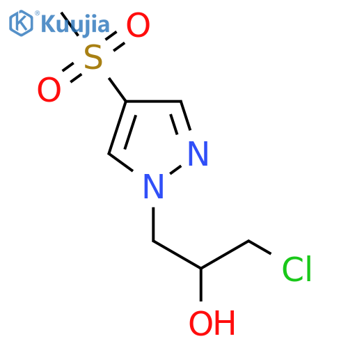 1-chloro-3-(4-methanesulfonyl-1H-pyrazol-1-yl)propan-2-ol structure
