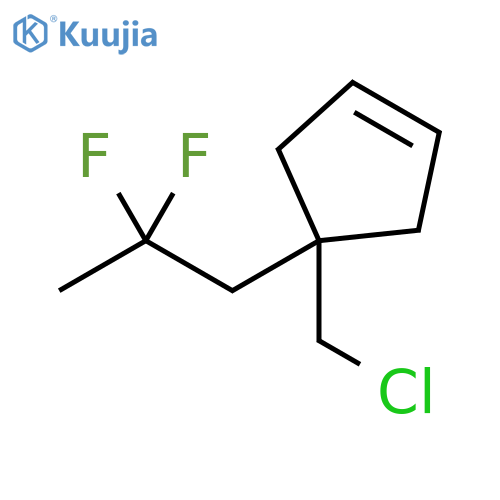 Cyclopentene, 4-(chloromethyl)-4-(2,2-difluoropropyl)- structure