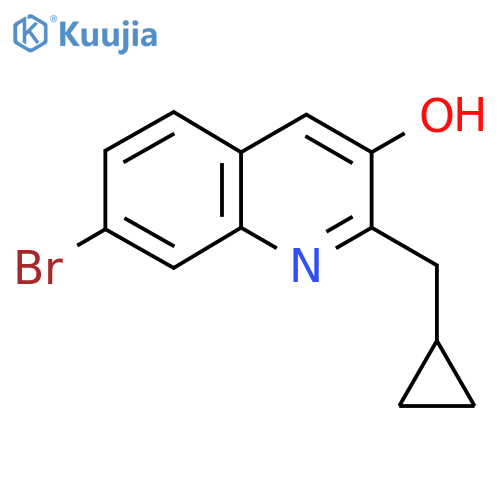 7-Bromo-2-(cyclopropylmethyl)quinolin-3-ol structure