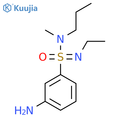 3-[N-ethyl-S-[methyl(propyl)amino]sulfonimidoyl]aniline structure