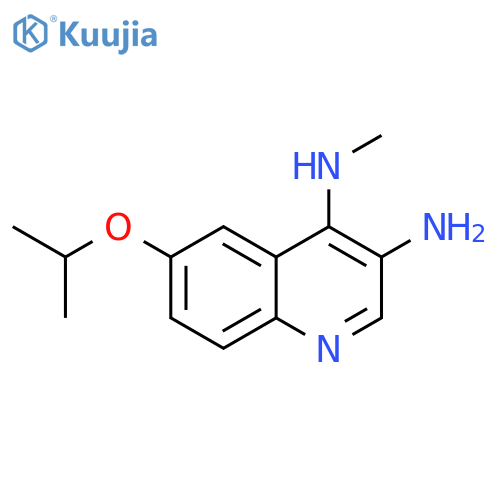 3,4-Quinolinediamine, N4-methyl-6-(1-methylethoxy)- structure