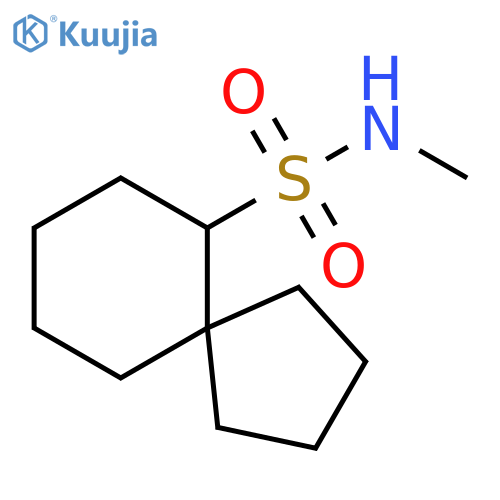Spiro[4.5]decane-6-sulfonamide, N-methyl- structure