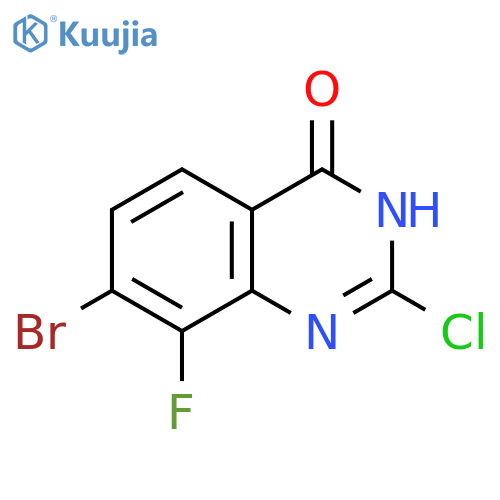 4(3H)-Quinazolinone, 7-bromo-2-chloro-8-fluoro- structure