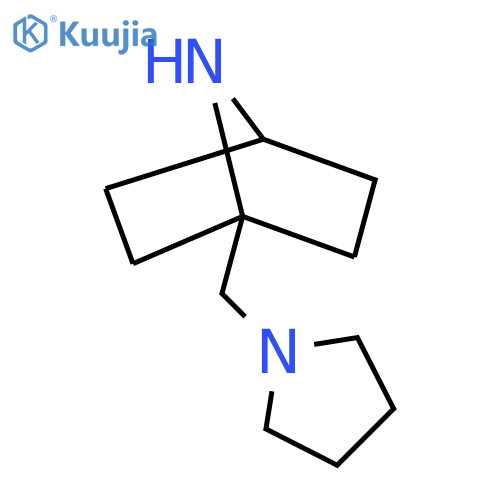 1-[(Pyrrolidin-1-yl)methyl]-7-azabicyclo[2.2.1]heptane structure