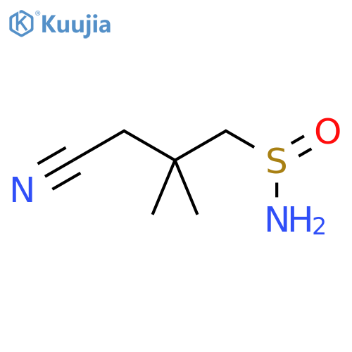 3-Cyano-2,2-dimethylpropane-1-sulfinamide structure