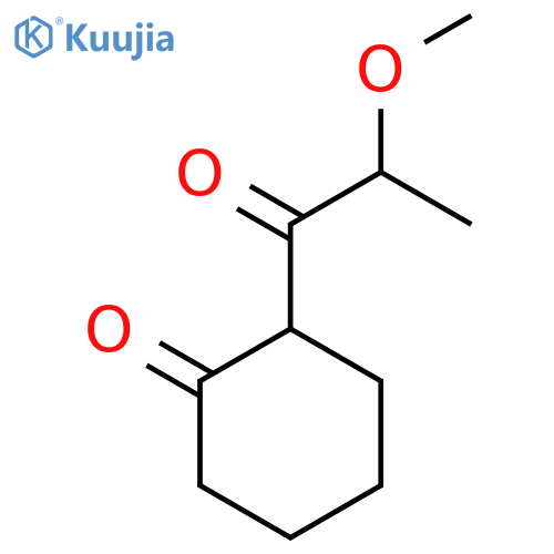 2-(2-Methoxypropanoyl)cyclohexan-1-one structure