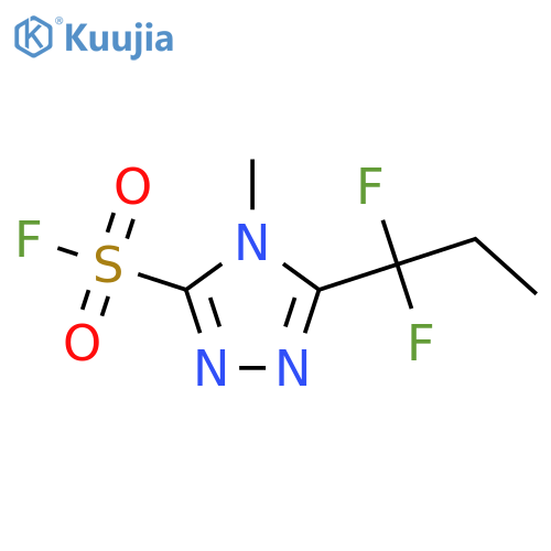 4H-1,2,4-Triazole-3-sulfonyl fluoride, 5-(1,1-difluoropropyl)-4-methyl- structure