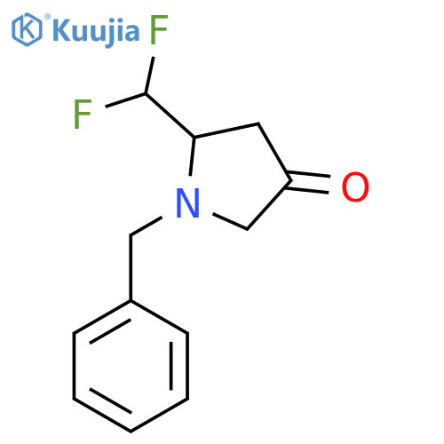 1-Benzyl-5-(difluoromethyl)pyrrolidin-3-one structure