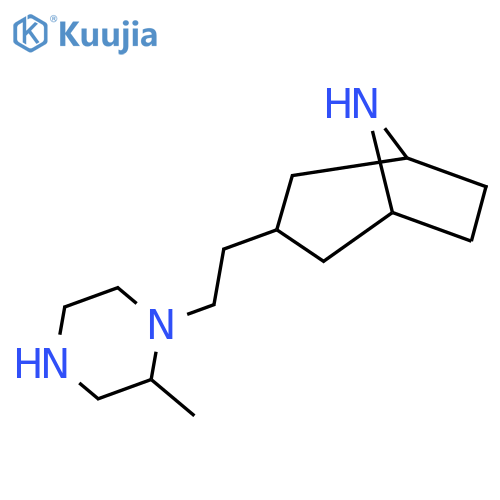 3-[2-(2-Methylpiperazin-1-yl)ethyl]-8-azabicyclo[3.2.1]octane structure