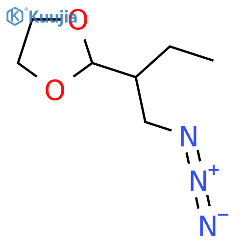 2-(1-Azidobutan-2-yl)-1,3-dioxolane structure