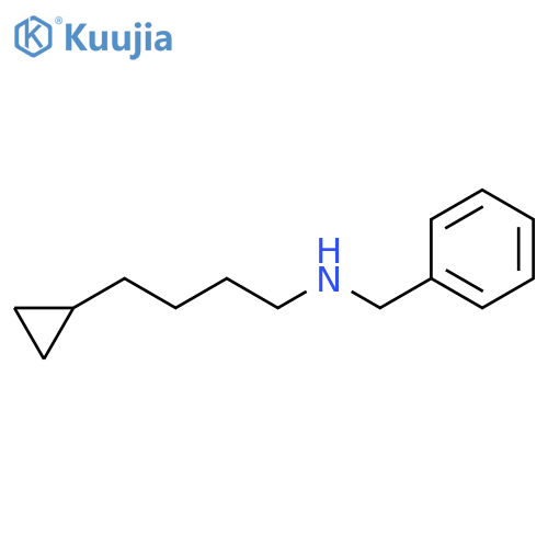 Benzenemethanamine, N-(4-cyclopropylbutyl)- structure