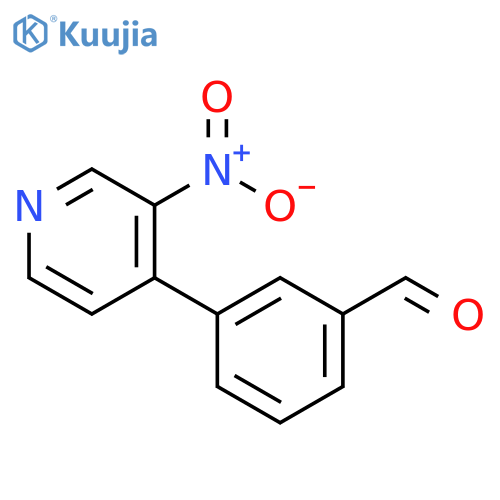 Benzaldehyde, 3-(3-nitro-4-pyridinyl)- structure