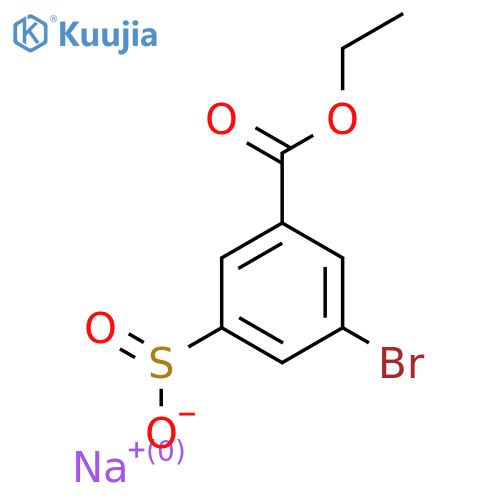 Sodium 3-bromo-5-(ethoxycarbonyl)benzene-1-sulfinate structure