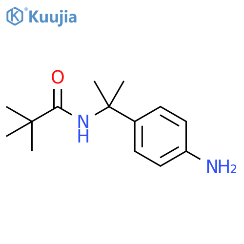 Propanamide, N-[1-(4-aminophenyl)-1-methylethyl]-2,2-dimethyl- structure