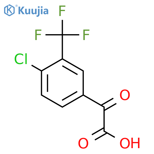 2-4-chloro-3-(trifluoromethyl)phenyl-2-oxoacetic acid structure