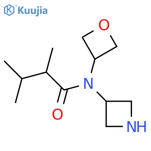 N-(azetidin-3-yl)-2,3-dimethyl-N-(oxetan-3-yl)butanamide structure