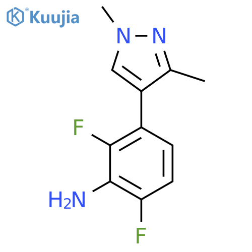 3-(1,3-dimethyl-1H-pyrazol-4-yl)-2,6-difluoroaniline structure