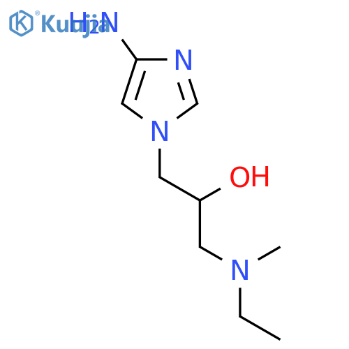 1-(4-amino-1H-imidazol-1-yl)-3-[ethyl(methyl)amino]propan-2-ol structure