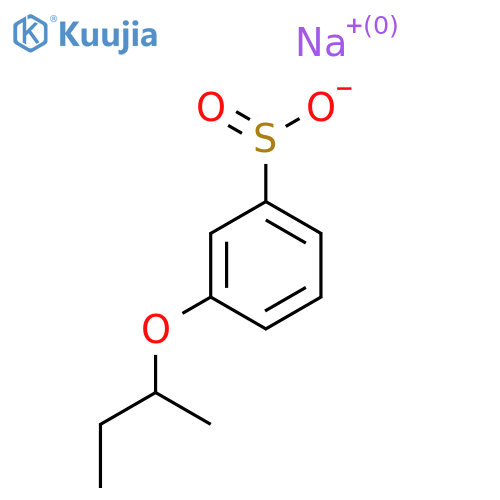 Sodium 3-(butan-2-yloxy)benzene-1-sulfinate structure