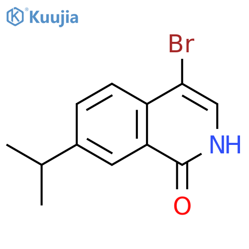 1(2H)-Isoquinolinone, 4-bromo-7-(1-methylethyl)- structure