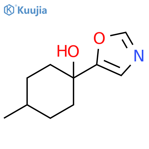 Cyclohexanol, 4-methyl-1-(5-oxazolyl)- structure